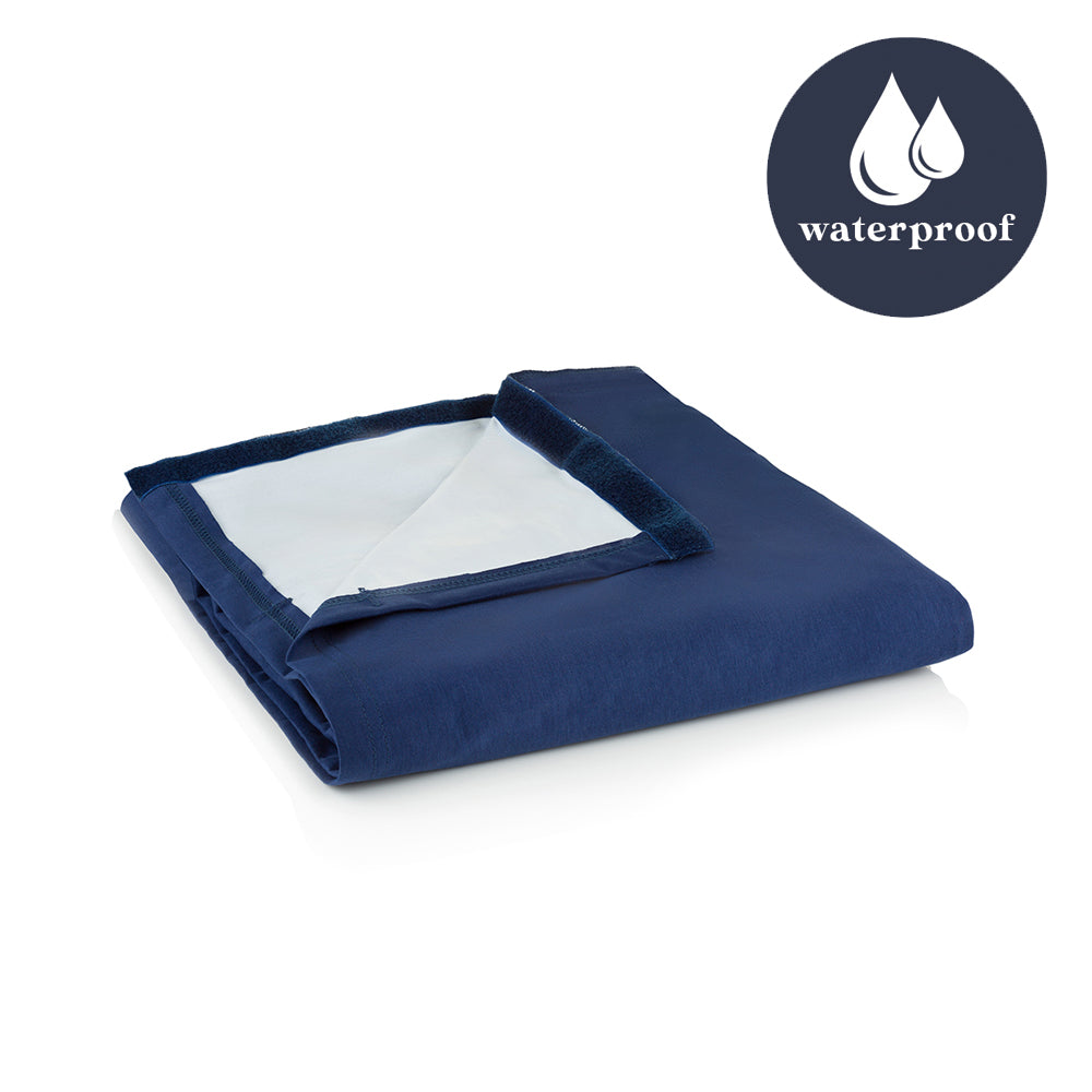 Classic/Boosted Waterproof Fitted Sheet (Navy or Grey)